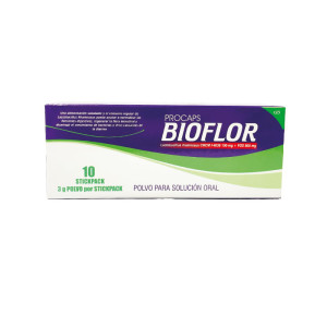 BIOFLOR POLVO SOLUCION ORAL 3 GR CAJA X 10 SOBRES